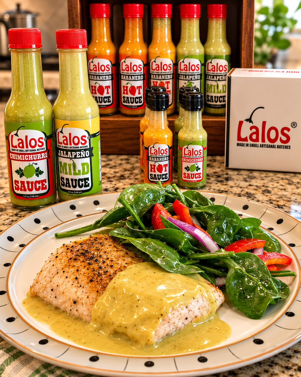 Bundles and bottles by Lalos Sauce