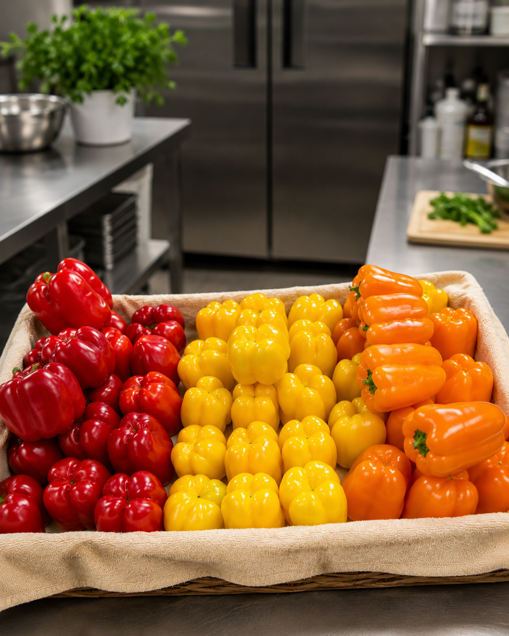 Fresh ingredients and handcrafted sauce preparation